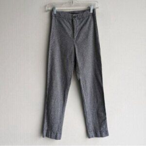 Brandy Melville cotton black & white check plaid high rise trousers/pants